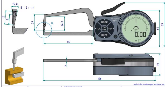 数显卡规K2R20产品尺寸 数显卡规K2R20产品尺寸