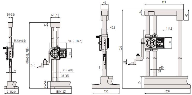 三丰带表高度卡尺尺寸.png 三丰带表高度卡尺尺寸.png