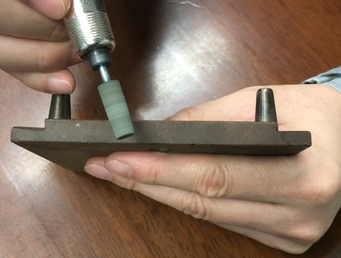 120目六角轴橡胶磨头视频